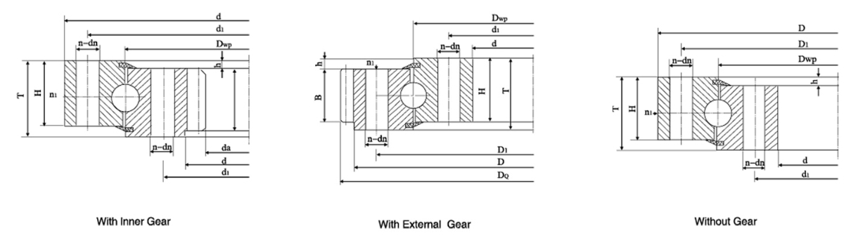 Four Point Contact Ball Slewing Bearing